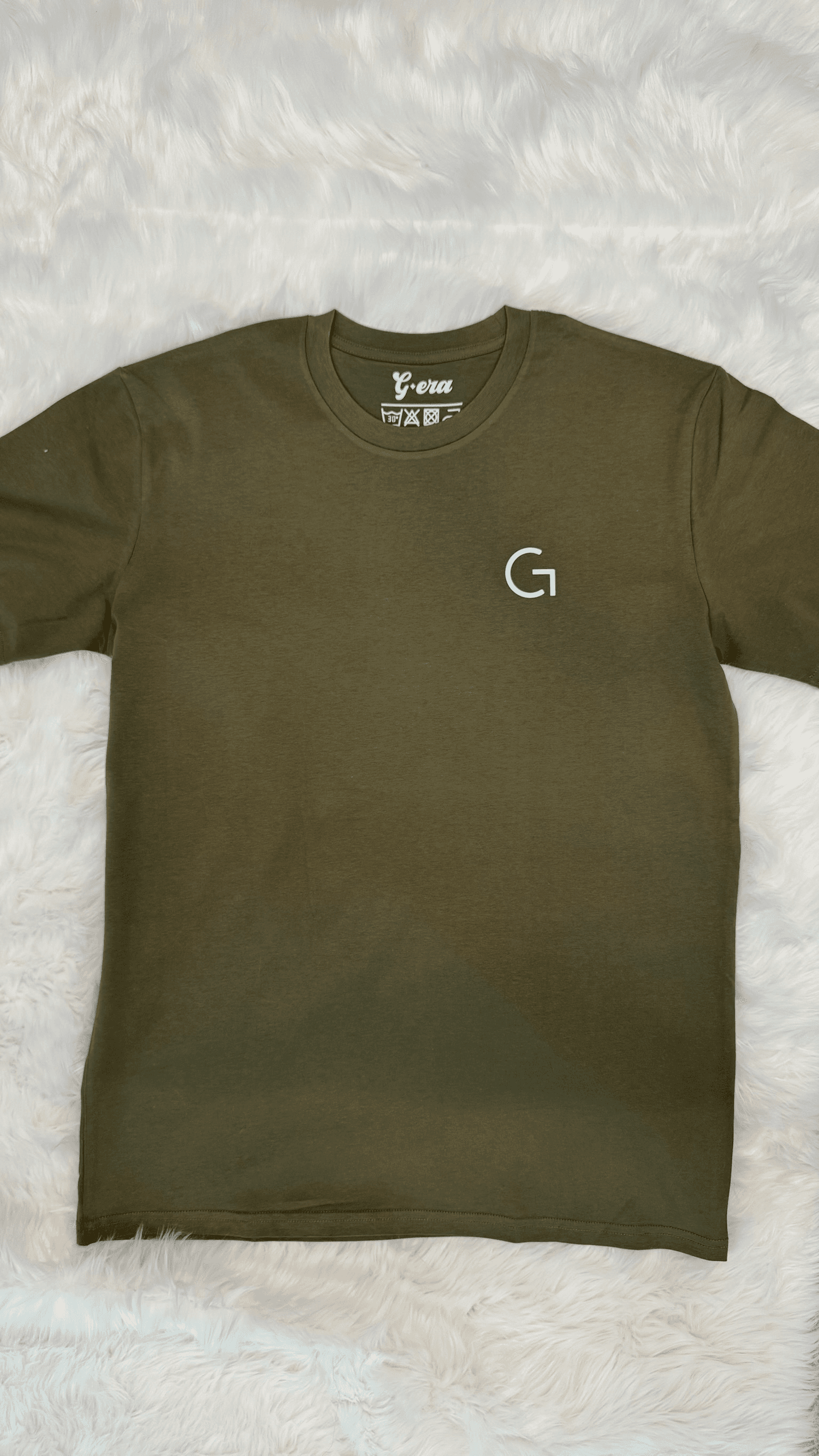 Red Bottom Bart Tee — Olive - Image 2